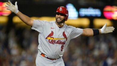 Albert Pujols of St.  Louis Cardinals joins 700 club with double house day