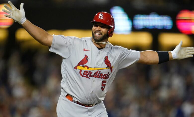 Albert Pujols of St.  Louis Cardinals joins 700 club with double house day