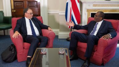 Chancellor Kwasi Kwarteng meets Andrew Bailey, Governor of the Bank of England. Pic: HM Treasury