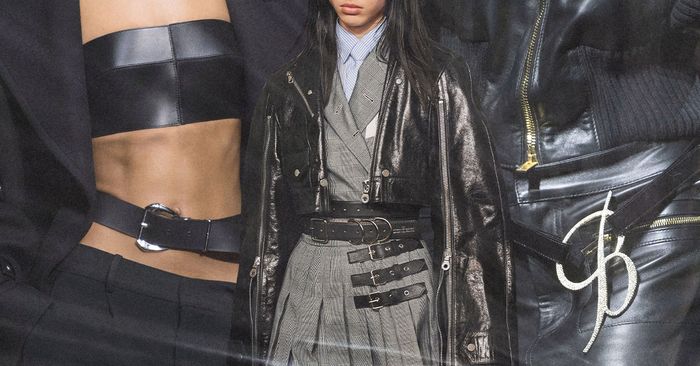 Unnecessary belts are the fall accessory trend that the designer introduces