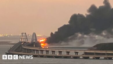 The Crimean Bridge attack was caught when the explosion was heard