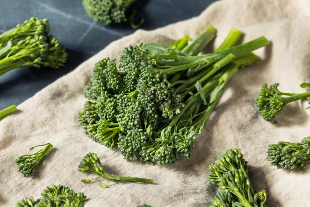 Raw Organic Fresh Broccolini Vegetable Ready to Cook