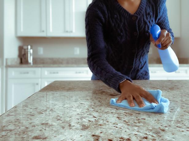 How to clean all types of countertops.  Help Around the Kitchen: The Food Network