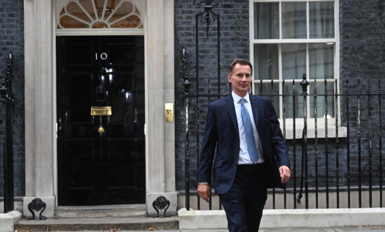 Finance Secretary Jeremy Hunt abandons most UK tax cuts