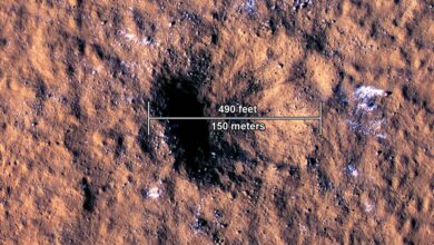 NASA observes giant meteorite impact on Mars, detects more ice on Red Planet