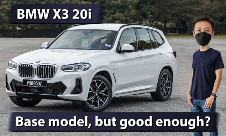 BMW X3 sDrive20i facelift 2022 review - is the base model RM297k good enough, or is it too slow or kosong?