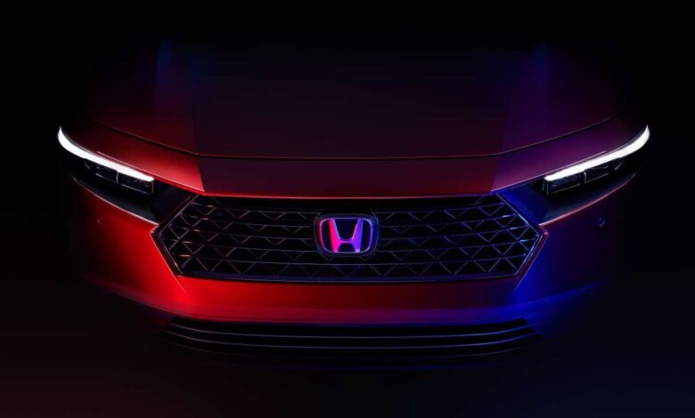 2023 Honda Accord introduced - 11th generation D-segment sedan launched in November;  new design;  hybrid power