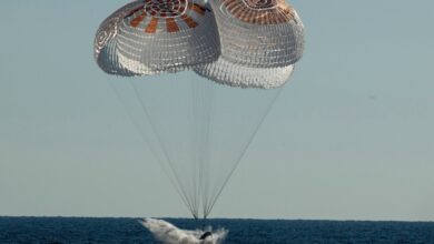 NASA SpaceX Crew-4 astronaut lands safely in the Atlantic Ocean after 170 days in orbit