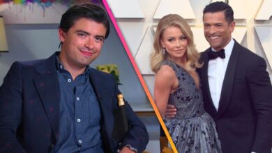 Kelly Ripa and Mark Consuelos Son Michael while collaborating with them on their new movie 'Let's Get Physical' (Exclusive)
