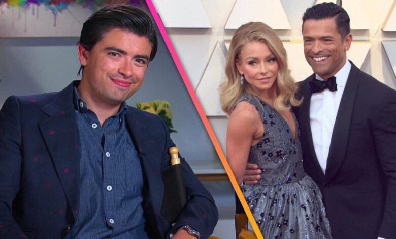 Kelly Ripa and Mark Consuelos Son Michael while collaborating with them on their new movie 'Let's Get Physical' (Exclusive)