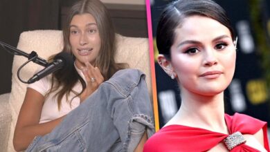 Selena Gomez and Hailey Bieber pose together after Bombshell Podcast