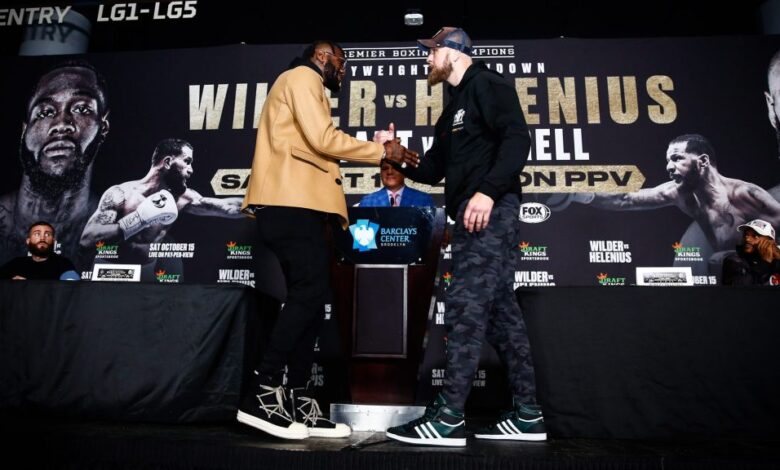 Deontay Wilder, Robert Helenius maintain mutual respect... until now