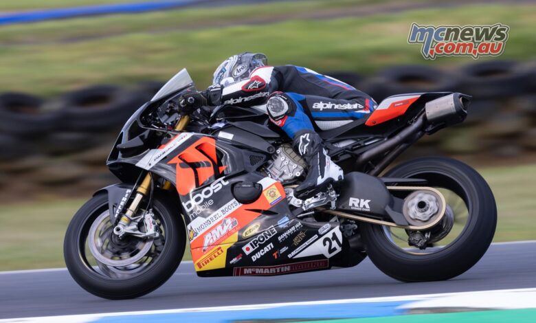 Josh Waters with Boost Mobile Racing for the last two rounds of ASBK