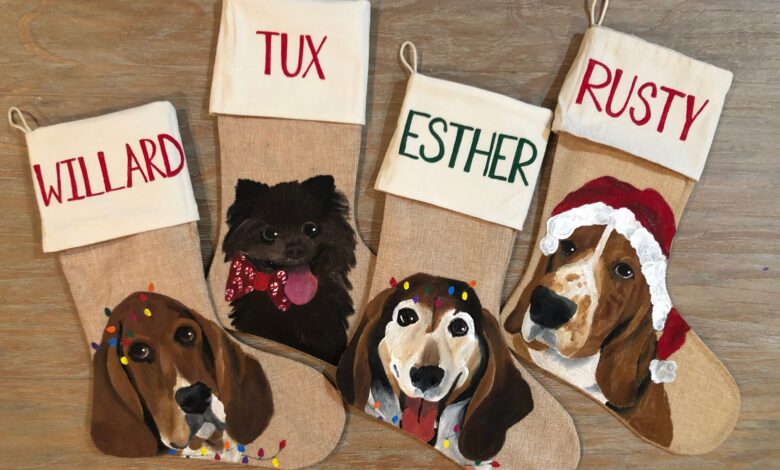 Personalized Christmas stockings for dogs - Dogster
