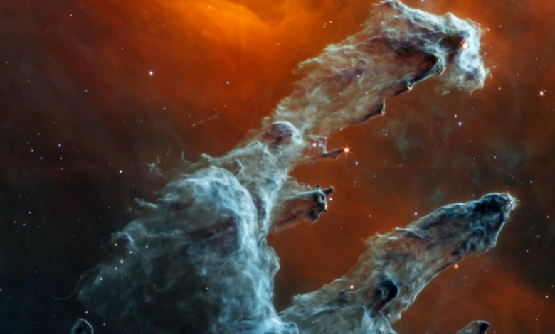 HUNT!  NASA's James Webb Telescope's Photo of the Pillars of Creation is simply amazing