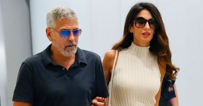 Amal Clooney controversial launch to the airport