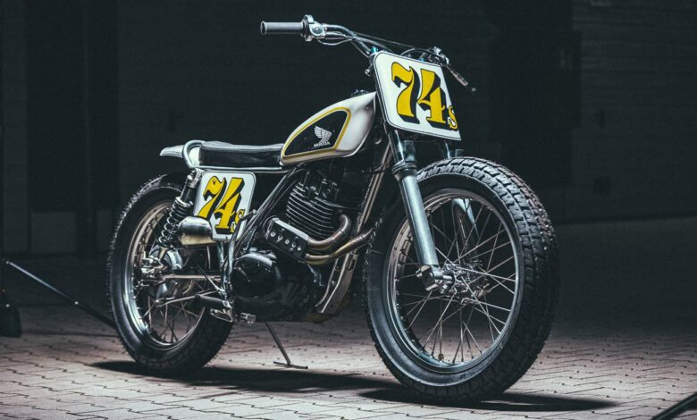 Here's a keeper: Honda XL500 flat tracker by Hombrese