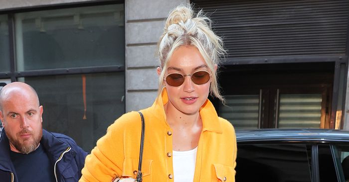 Gigi Hadid Wore Reformation Chunky Loafers in Paris