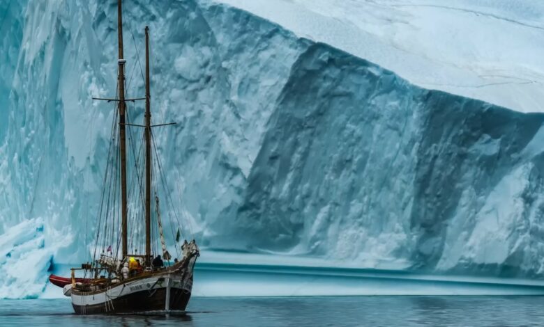 The incredible Greenland picture battle between a wide angle and a telephoto lens