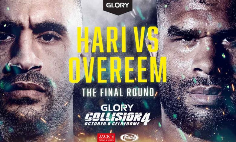 Badr Hari vs Alistair Overeem 3 full fight video Glory Collision 4 poster