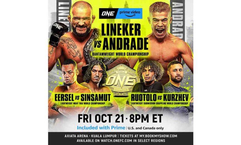 John Lineker vs Fabricio Andrade full fight video ONE on Prime Video 3 poster