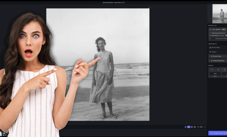 See how the amazing AI works in new Topaz photos on old ones