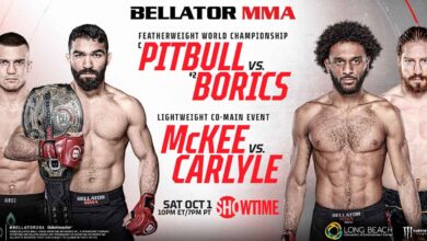Patricio Pitbull Freire vs Adam Borics full fight video Bellator 286 poster