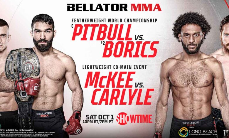 Patricio Pitbull Freire vs Adam Borics full fight video Bellator 286 poster