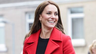 Princess Kate has loved the trend of tights that don't go far