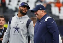 Dak Prescott watches Dallas Cowboys game against Los Angeles Rams in Week 5 for possible return, sources say