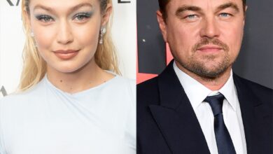 Leonardo DiCaprio & Gigi Hadid appeared in Paris Fashion Week