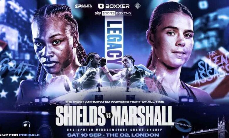 Claressa Shields vs Savannah Marshall full fight video poster 2022-09-10