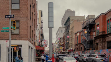 What Are The Mysterious New Towers Looming On The Sidewalks Of New York?