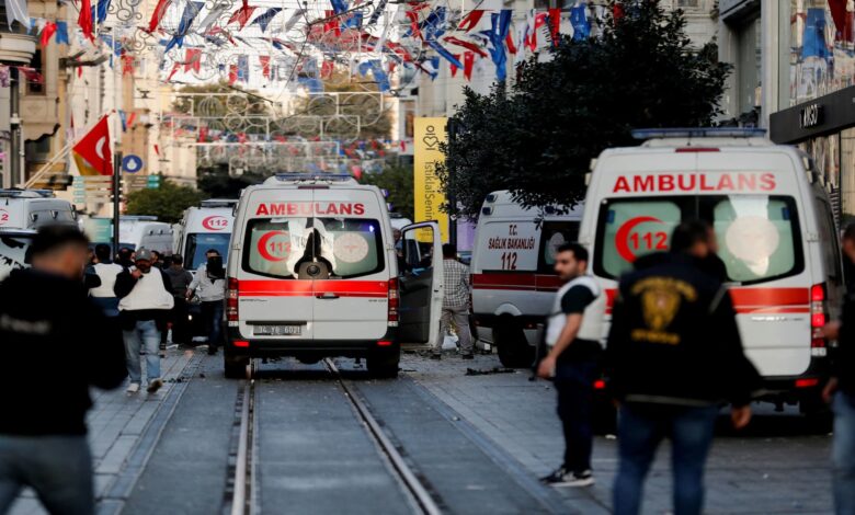 Six dead, at least 81 injured in explosion in Istanbul and Turkish President Erdogan says it 'smells like terrorism'