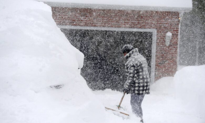 Dangerous lake-effect storm paralyzes parts of New York state with more than 5 feet of snow