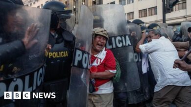 Peru: Police clash with protesters in the capital Lima