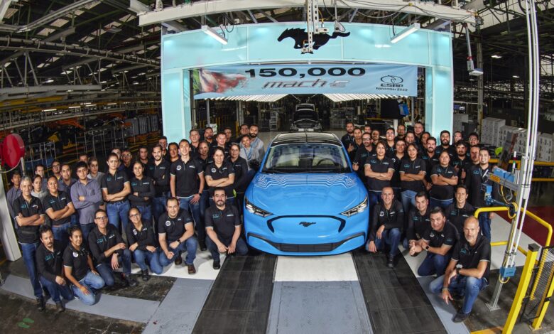 Ford has produced 150,000 electric Mustang Mach-E SUVs