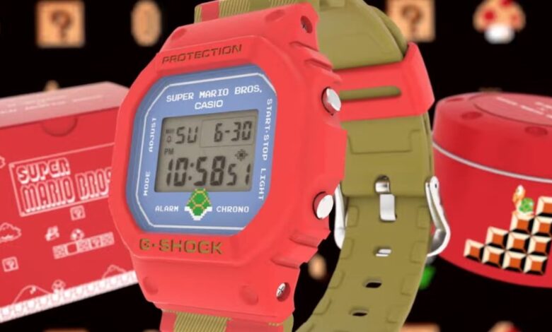 Casio G-Shock Launches Limited Edition Super Mario Watch And It's Gorgeous