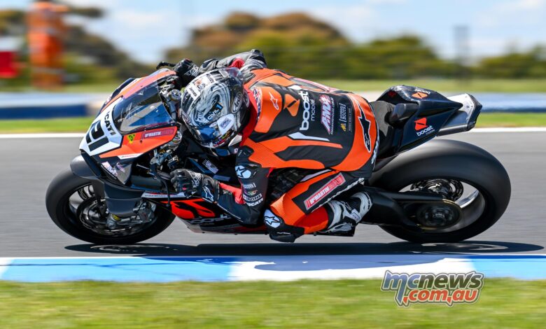 Josh Waters tops opening day of ASBK practice at Phillip Island