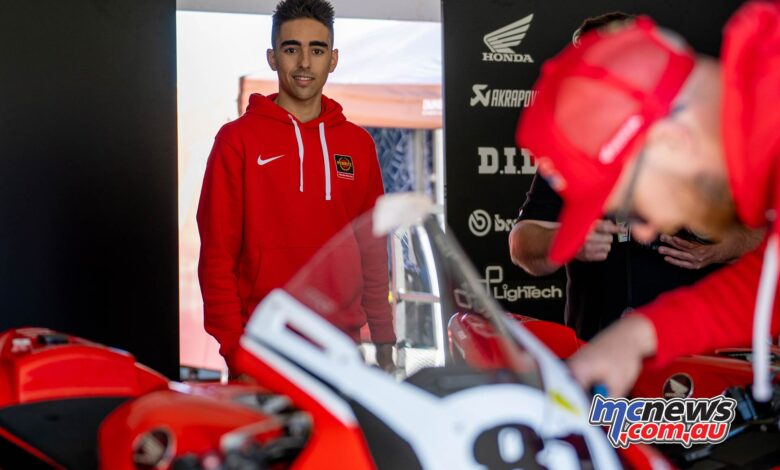 Senna Agius reflects on first Superbike outing with Penrite Honda at ASBK