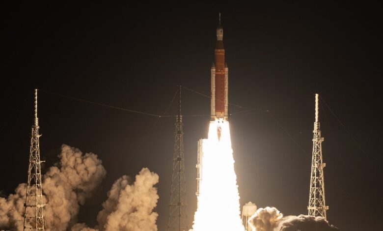 NASA's Giant SLS Rocket Finally Launches Artemis 1 Moon Mission