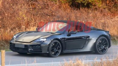 Porsche Boxster electric for the first time spying