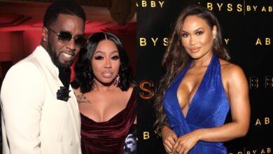 Diddy on his knee for Yung Miami, Daphne Joy shows her love