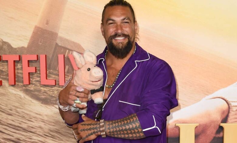Jason Momoa on Wild Pigs He Adopted in Hawaii and Fun on the Set of 'Slumberland' (Exclusive)