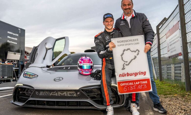 Mercedes-AMG One sets new Nürburgring lap record for road-legal production cars - 6 hours 35,183 minutes