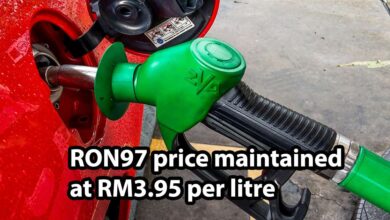 RON97 gasoline price updated for the 4th week of November 2022 - premium gasoline price remains unchanged at RM3.95/liter