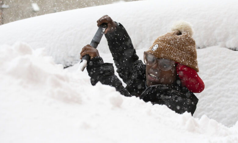 Watch the aftermath of heavy snowfall in Buffalo : The Picture Show : NPR