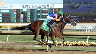 Long-leggedlaverne honored for the Seven Wins Meet in Indiana