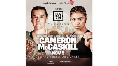 Chantelle Cameron vs Jessica McCaskill full fight video poster 2022-11-05
