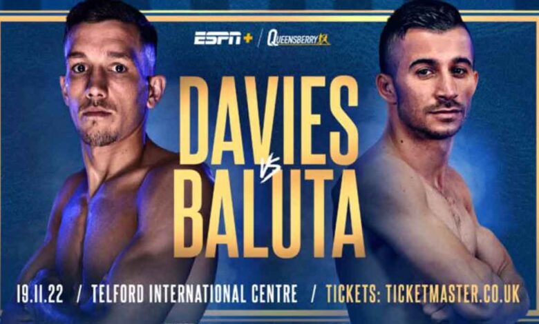Liam Davies vs Ionut Baluta full fight video poster 2022-11-19